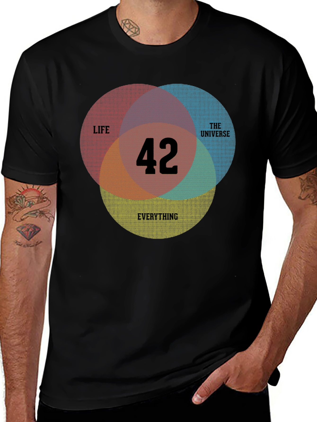42 Life Universe Everything T-Shirt - Black
