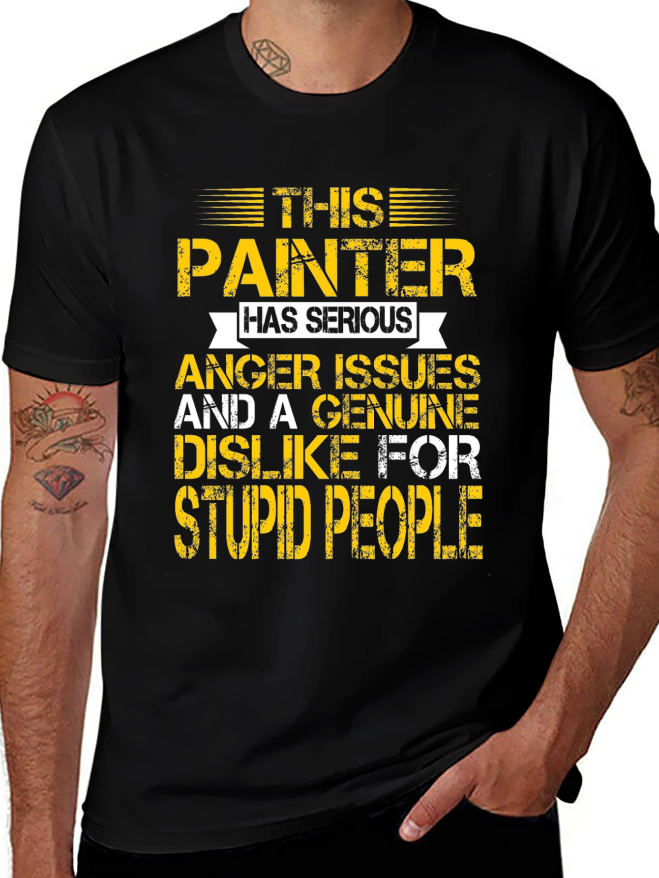 Variant 12 of This Painter Has Serious Anger Issues Graphic Tee
