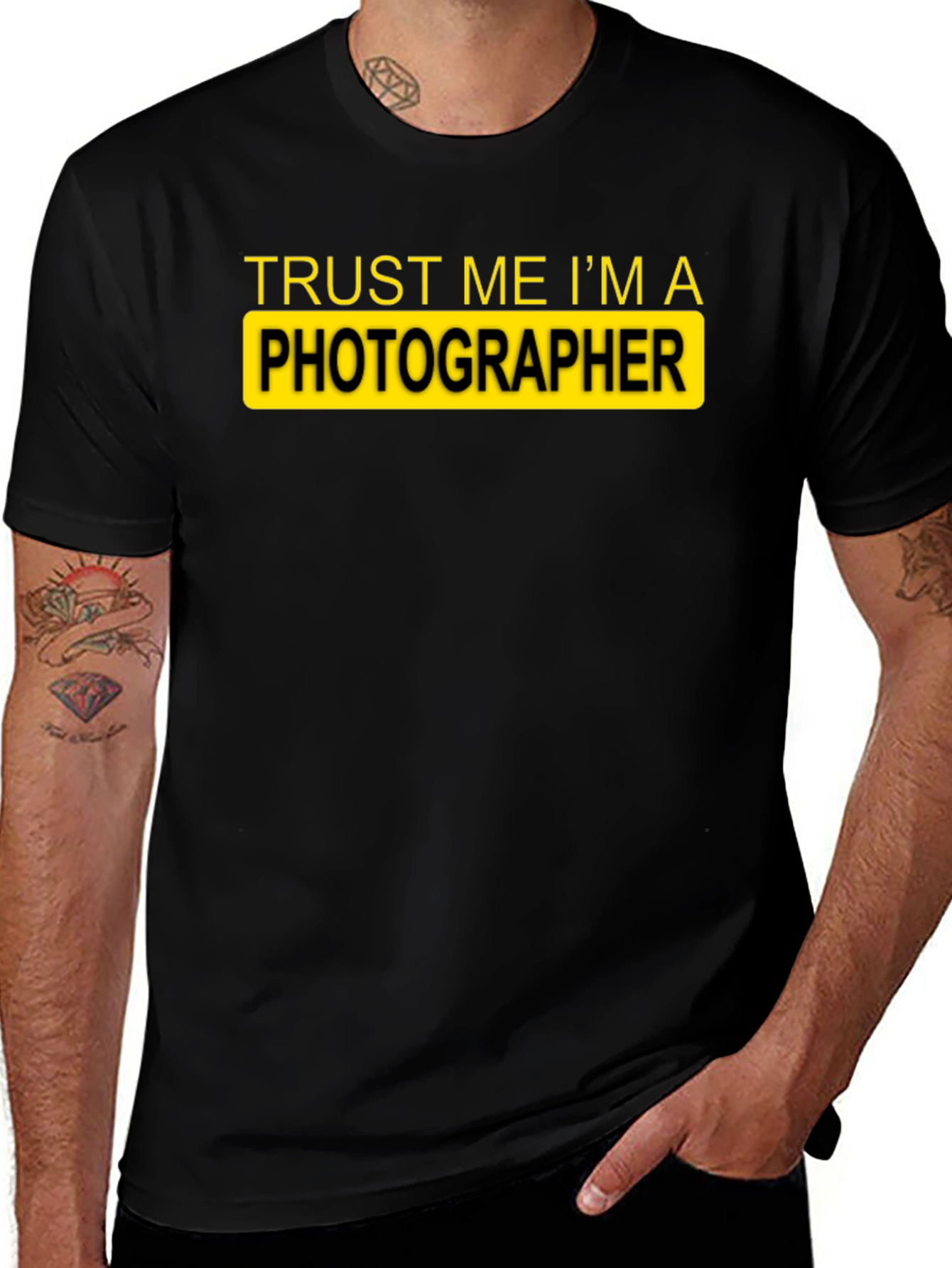 Variant 13 of Trust Me I'm A Photographer Black T-Shirt
