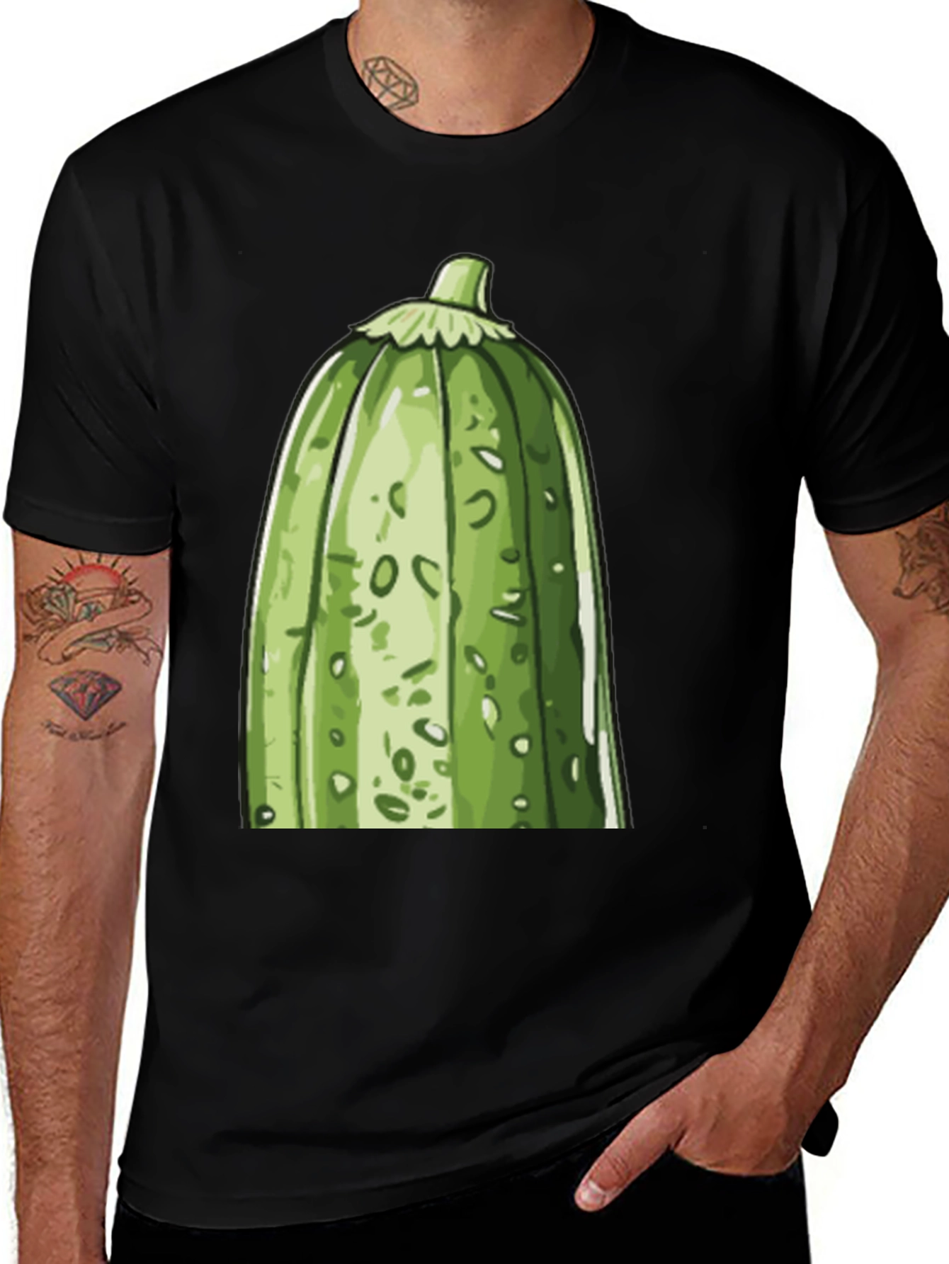 Zucchini Graphic Tee - Quirky Vegetable Lover's T-Shirt