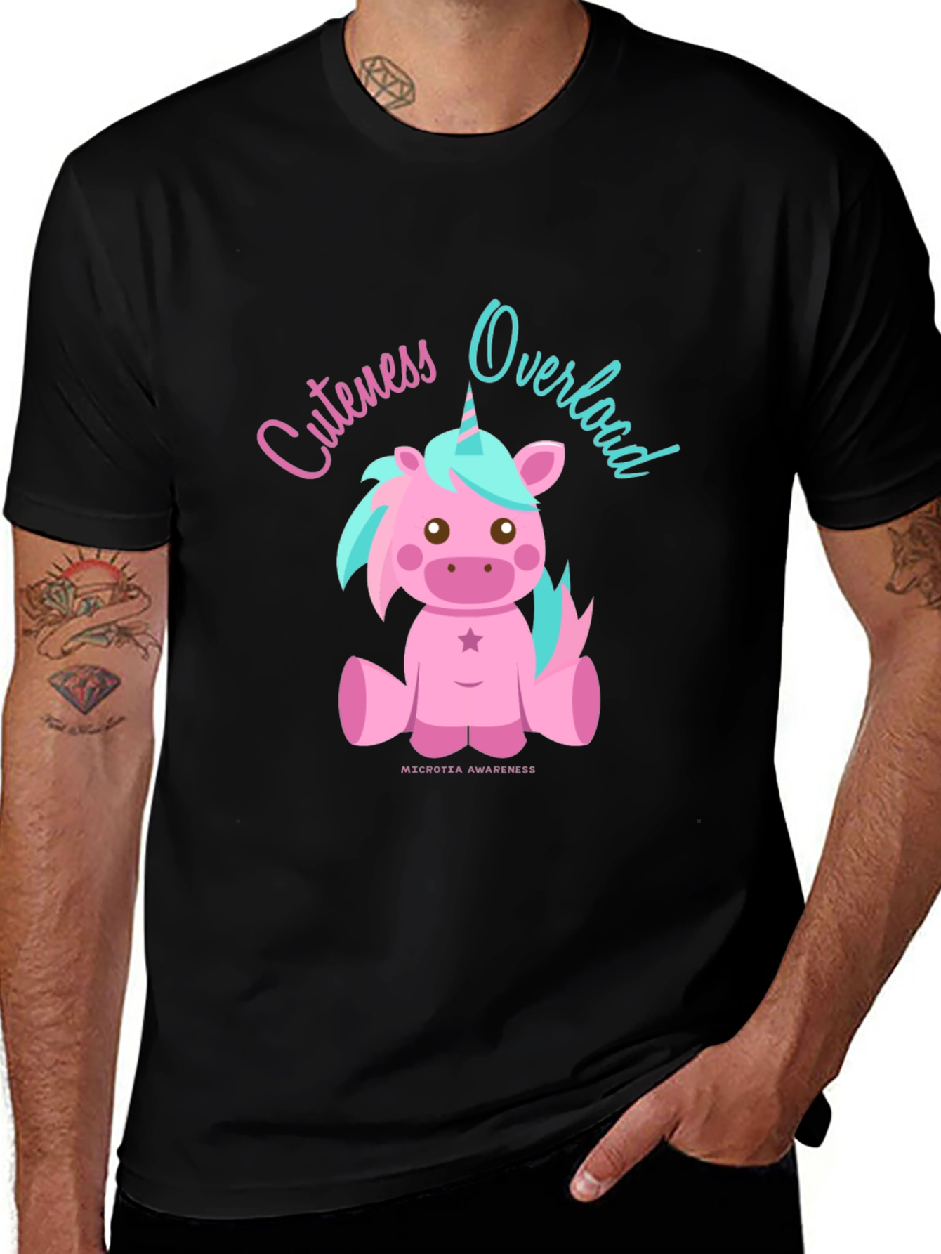 Variant 30 of Cuteness Overload Unicorn Graphic Tee