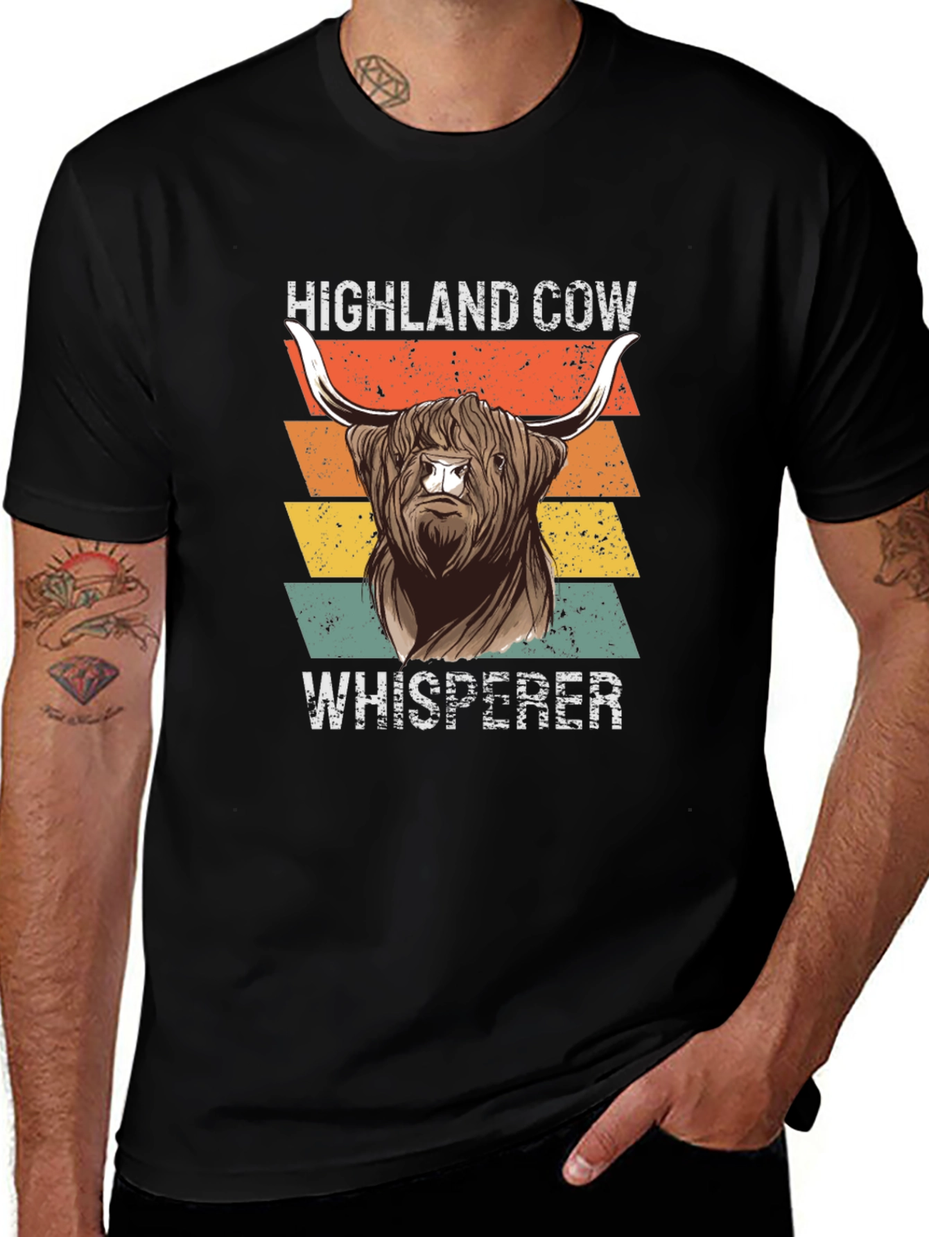 Highland Cow Whisperer Graphic Tee