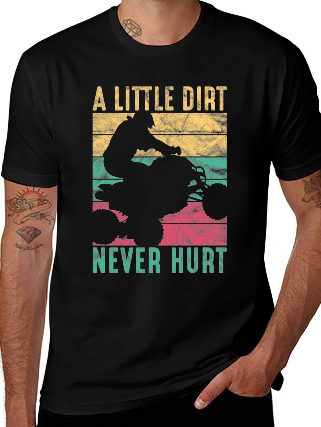 Variant 16 of Dirt Bike T-Shirt - A Little Dirt Never Hurt