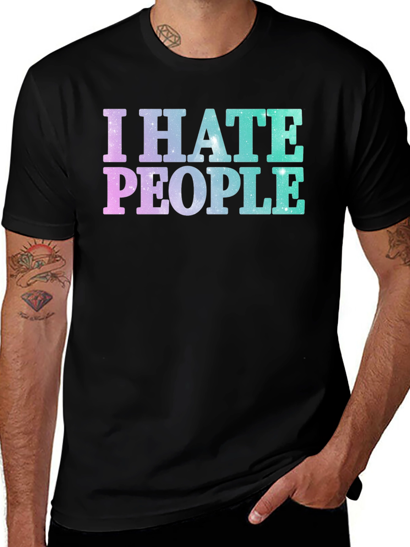 Variant 24 of I Hate People Galaxy T-Shirt
