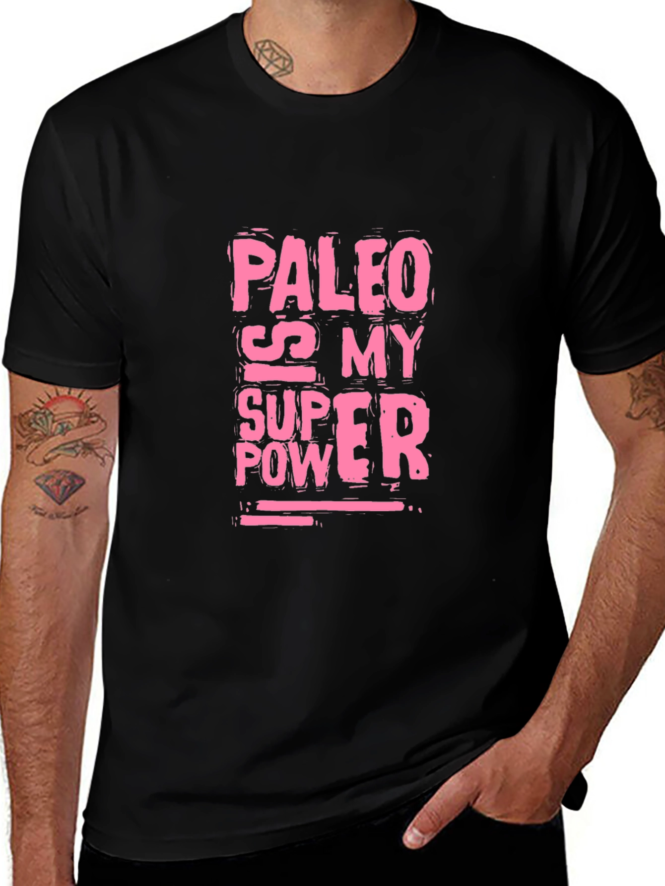 Variant 19 of Paleo is My Super Power T-Shirt