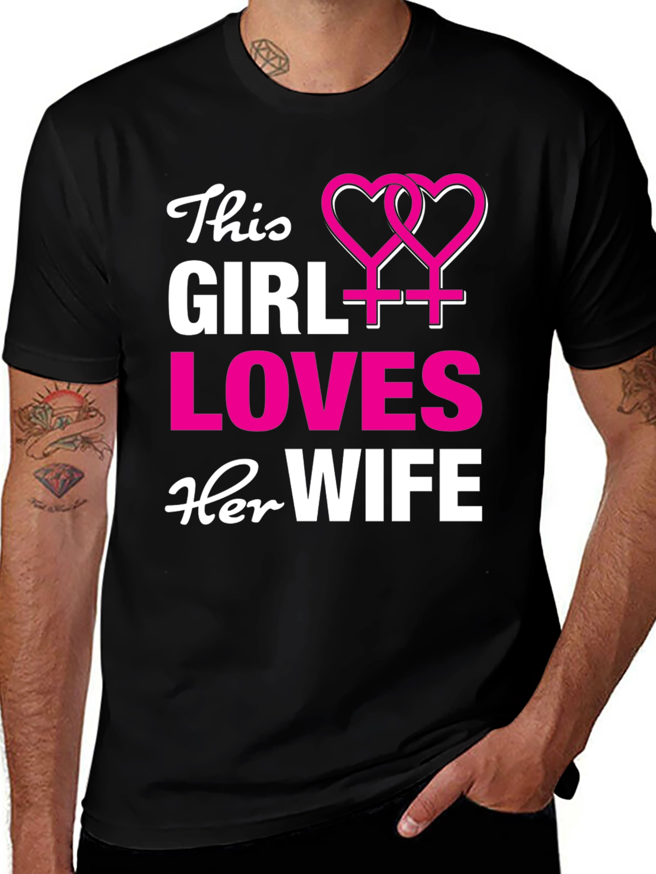 Variant 11 of This Girl Loves Her Wife T-Shirt - LGBTQ Pride