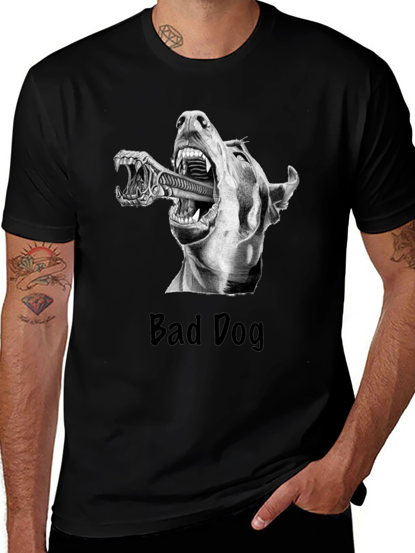 Variant 29 of Bad Dog Alien T-Shirt - Sci-Fi Graphic Tee