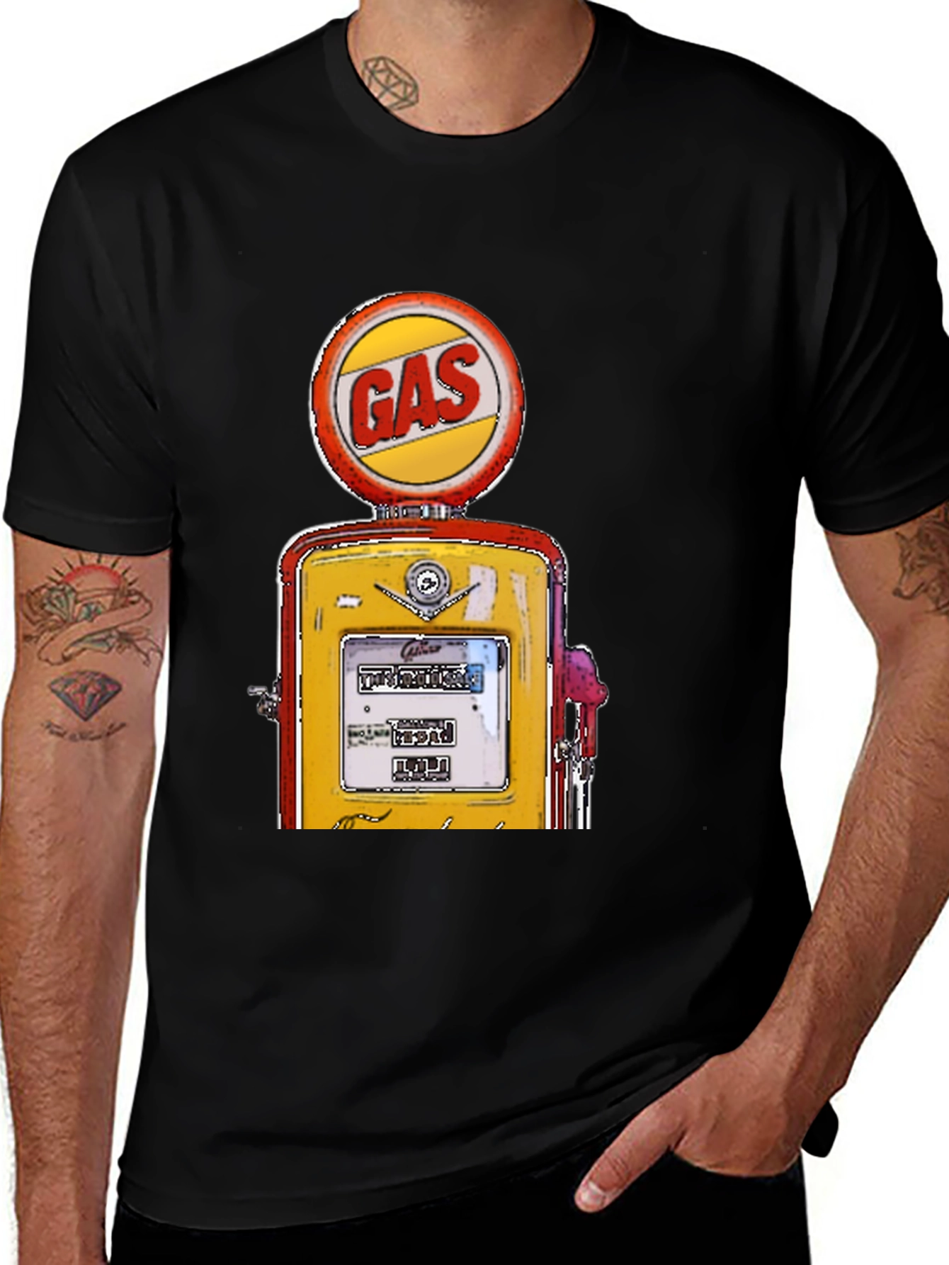Variant 5 of Vintage Gas Pump Graphic T-Shirt
