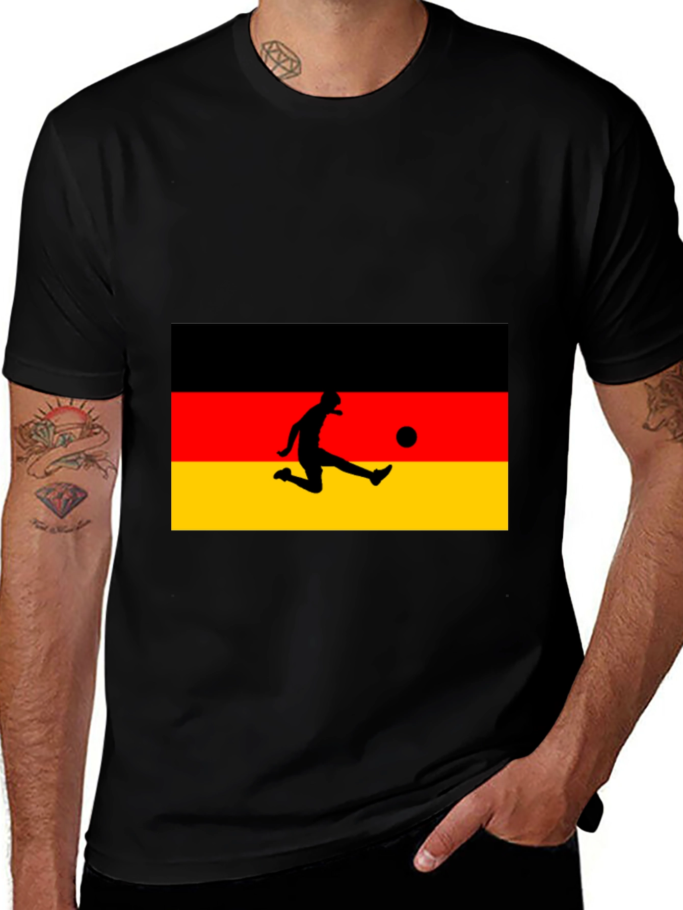 Variant 16 of Germany Flag Soccer T-Shirt