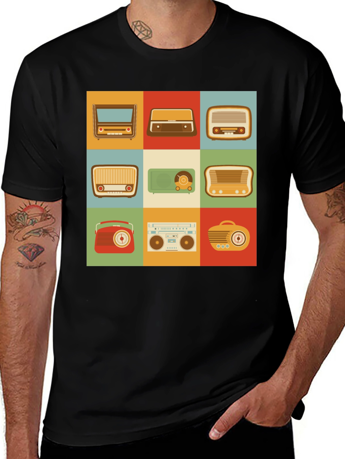 Variant 7 of Retro Radio T-Shirt - Vintage Style
