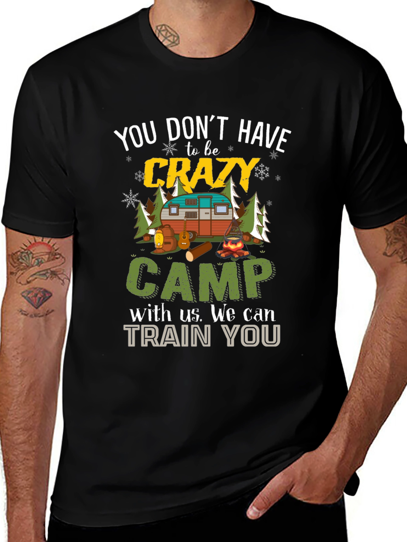 Variant 7 of Crazy Camper Graphic T-Shirt