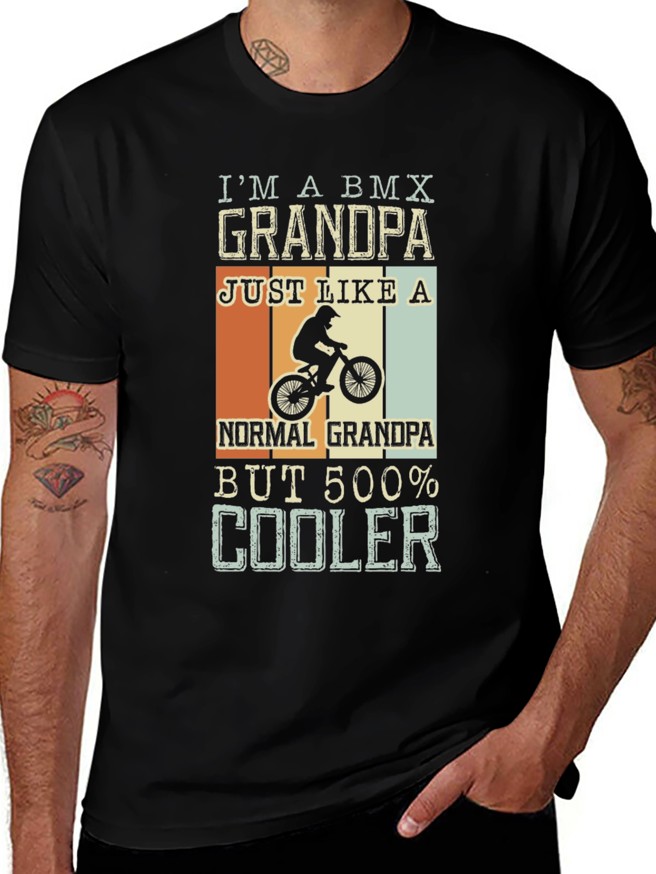 BMX Grandpa T-Shirt - Cool Grandpa Tee