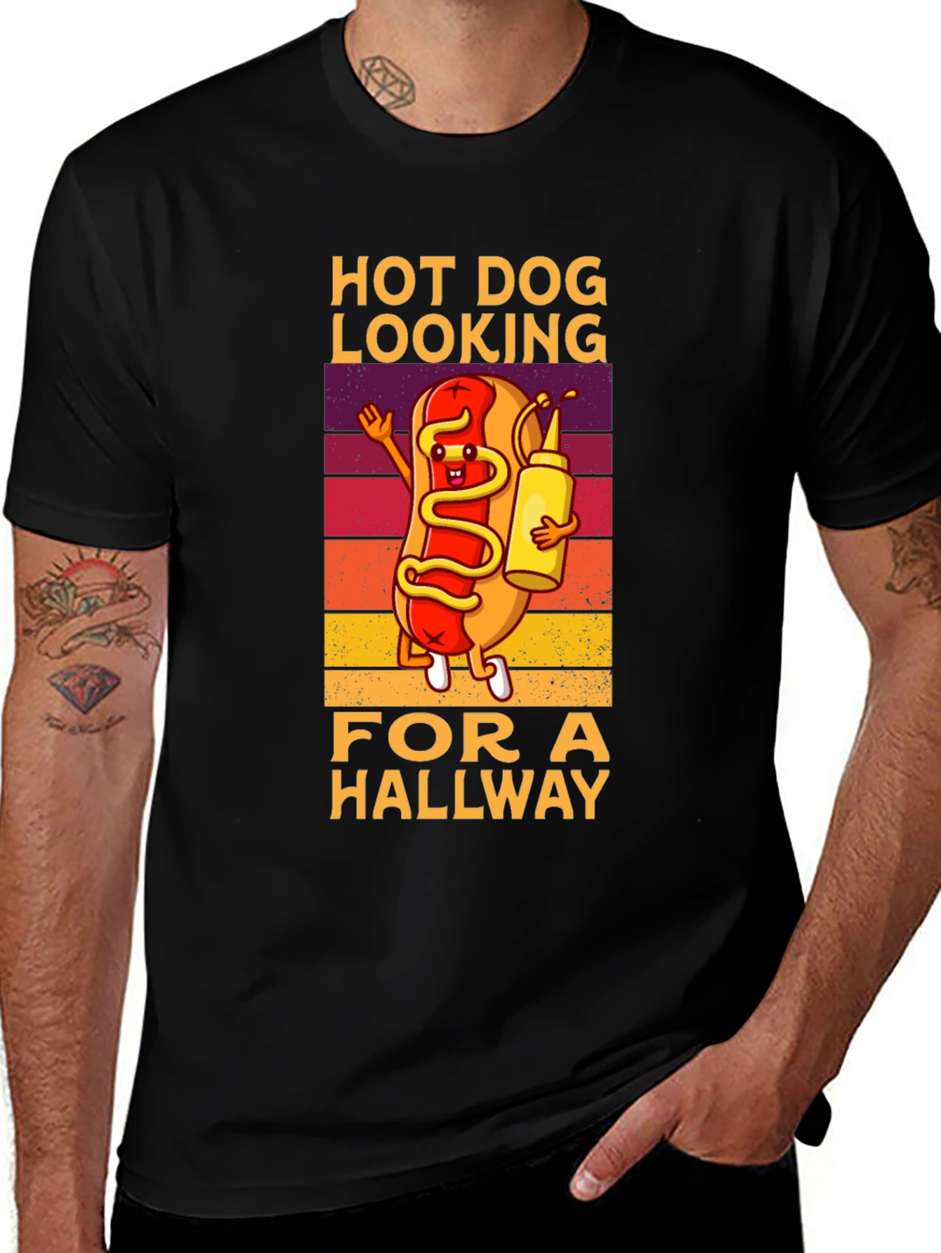 Hot Dog Looking for a Hallway T-Shirt
