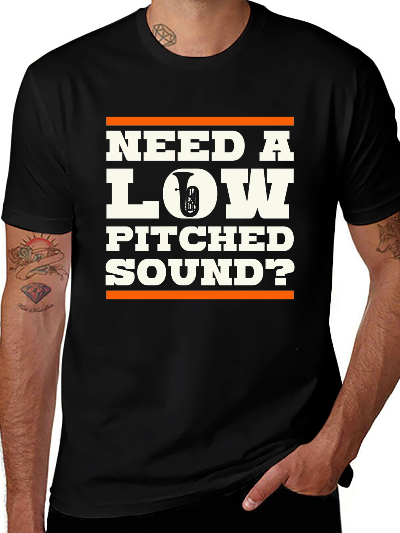 Variant 10 of Need a Low Pitched Sound? Tuba Graphic T-Shirt