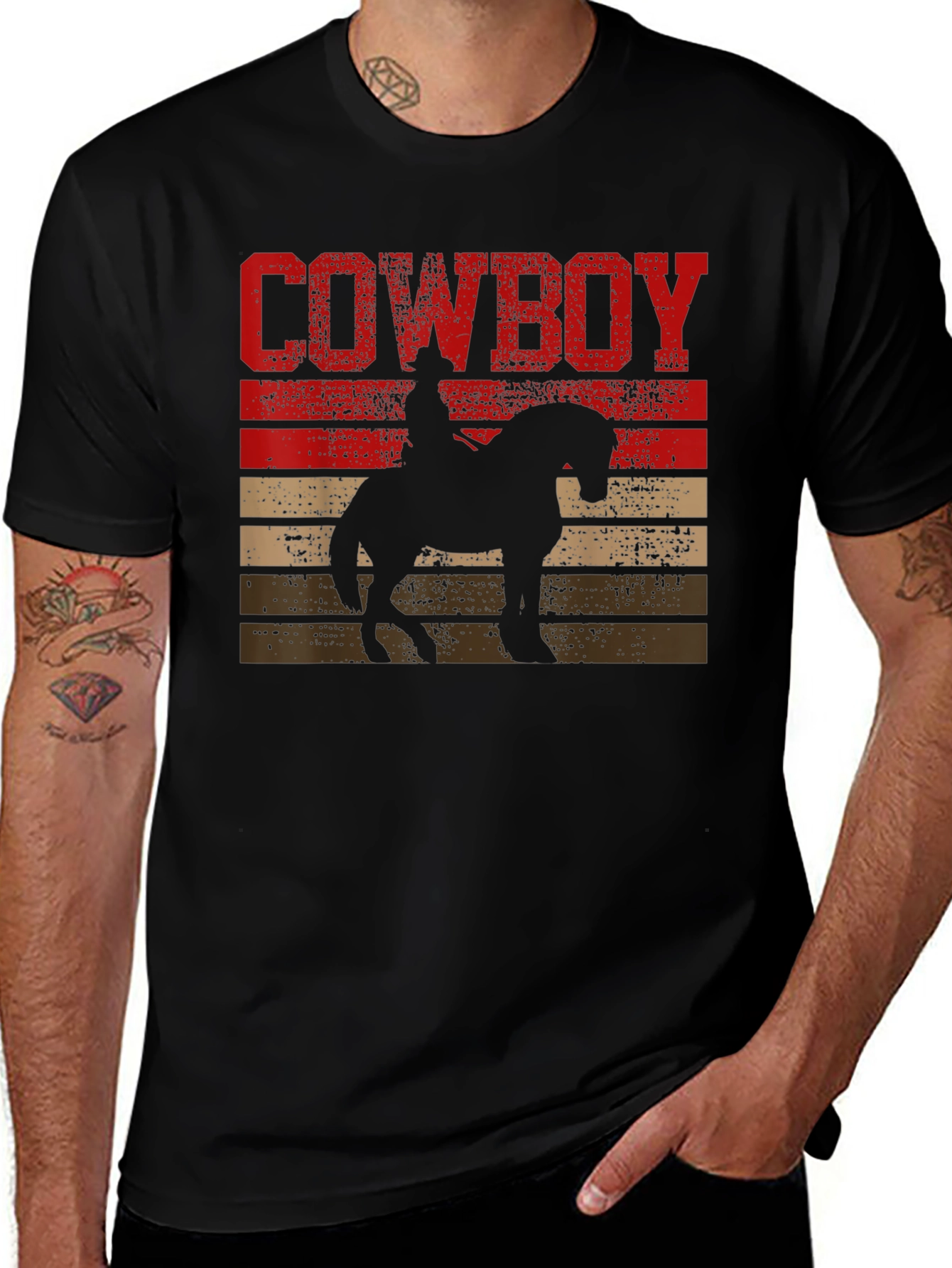 Variant 9 of Cowboy Sunset Graphic T-Shirt