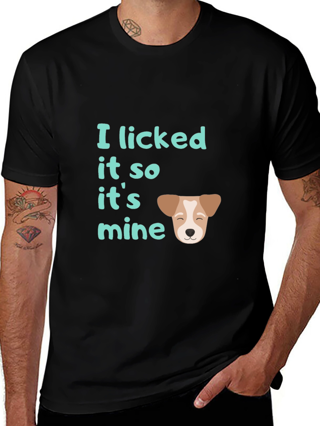 Variant 2 of I Licked It So It's Mine Dog T-Shirt