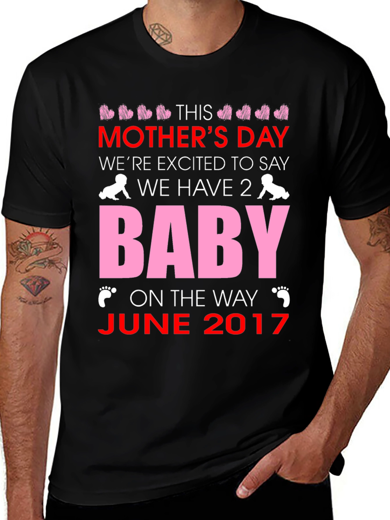 Mother's Day We Have 2 Babies T-Shirt