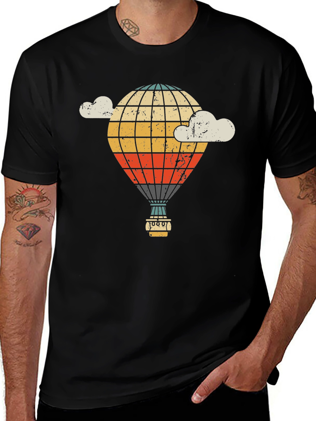 Variant 20 of Retro Hot Air Balloon T-Shirt - Vintage Style Design