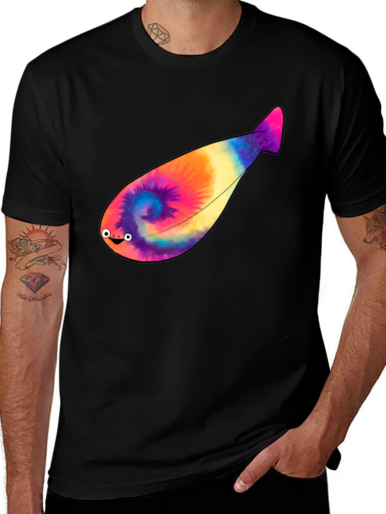 Variant 12 of Funny Tie-Dye Blob Graphic Tee