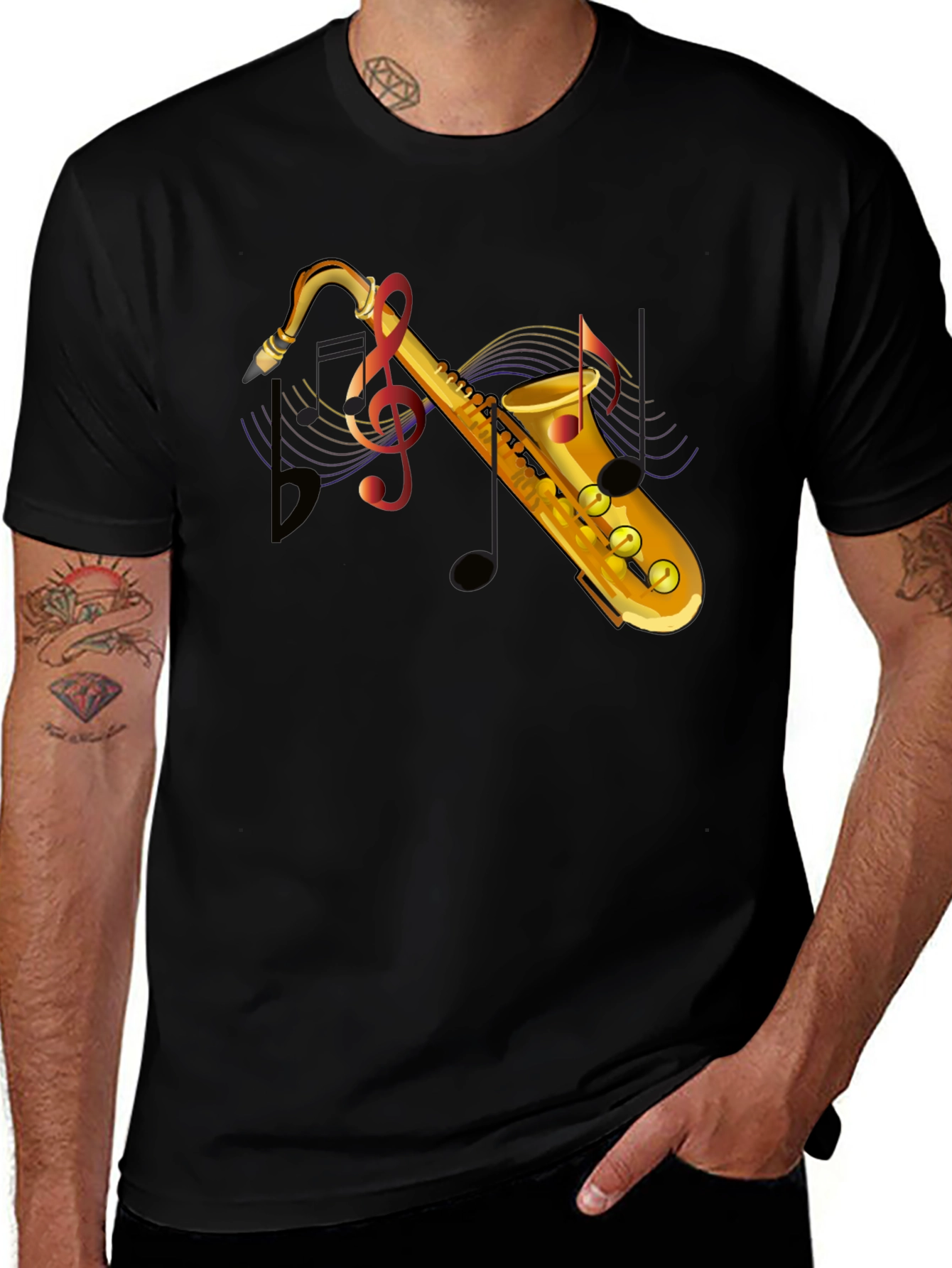 Variant 28 of Saxophone Music T-Shirt