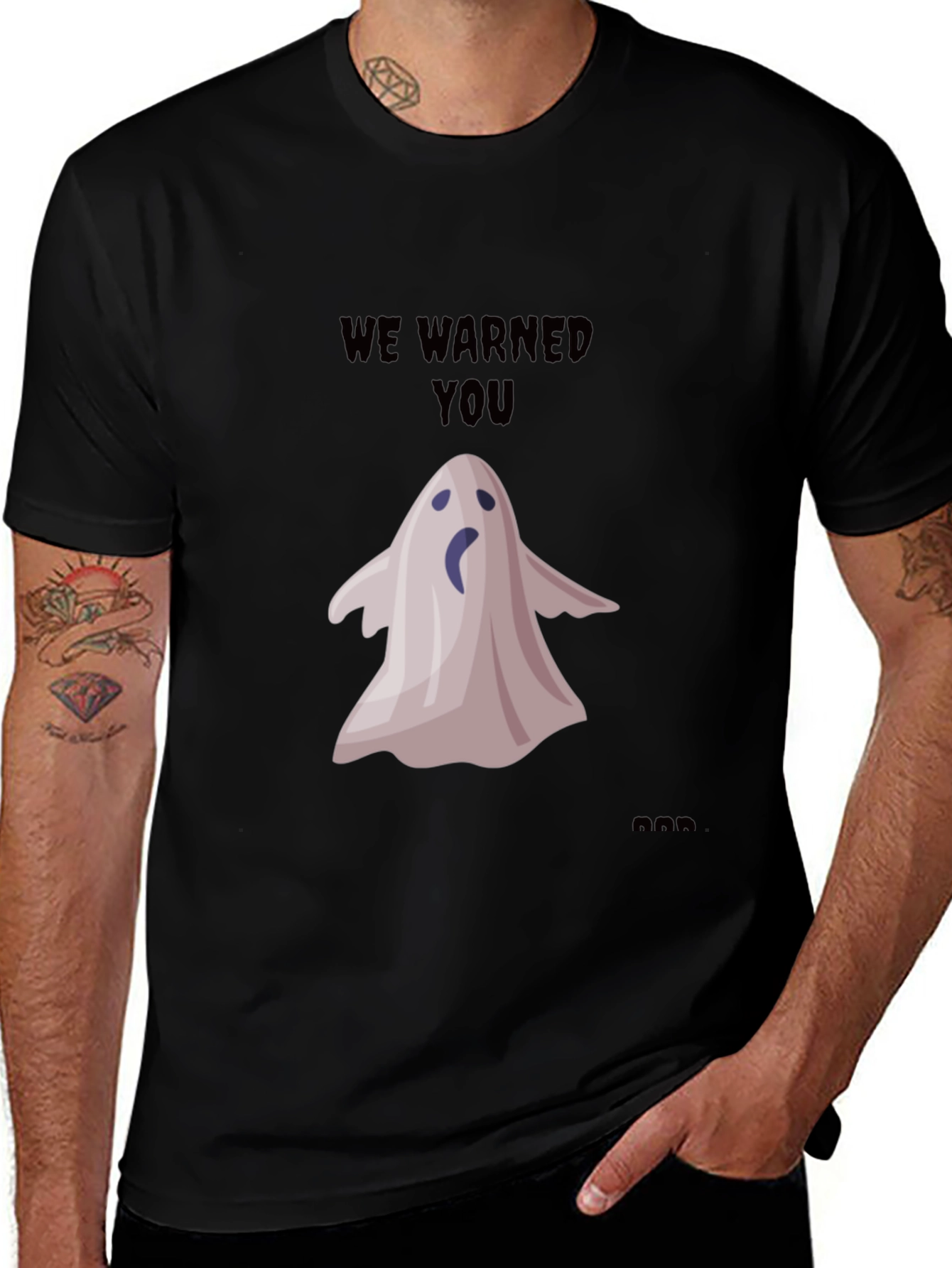 Variant 11 of We Warned You Ghost Graphic T-Shirt