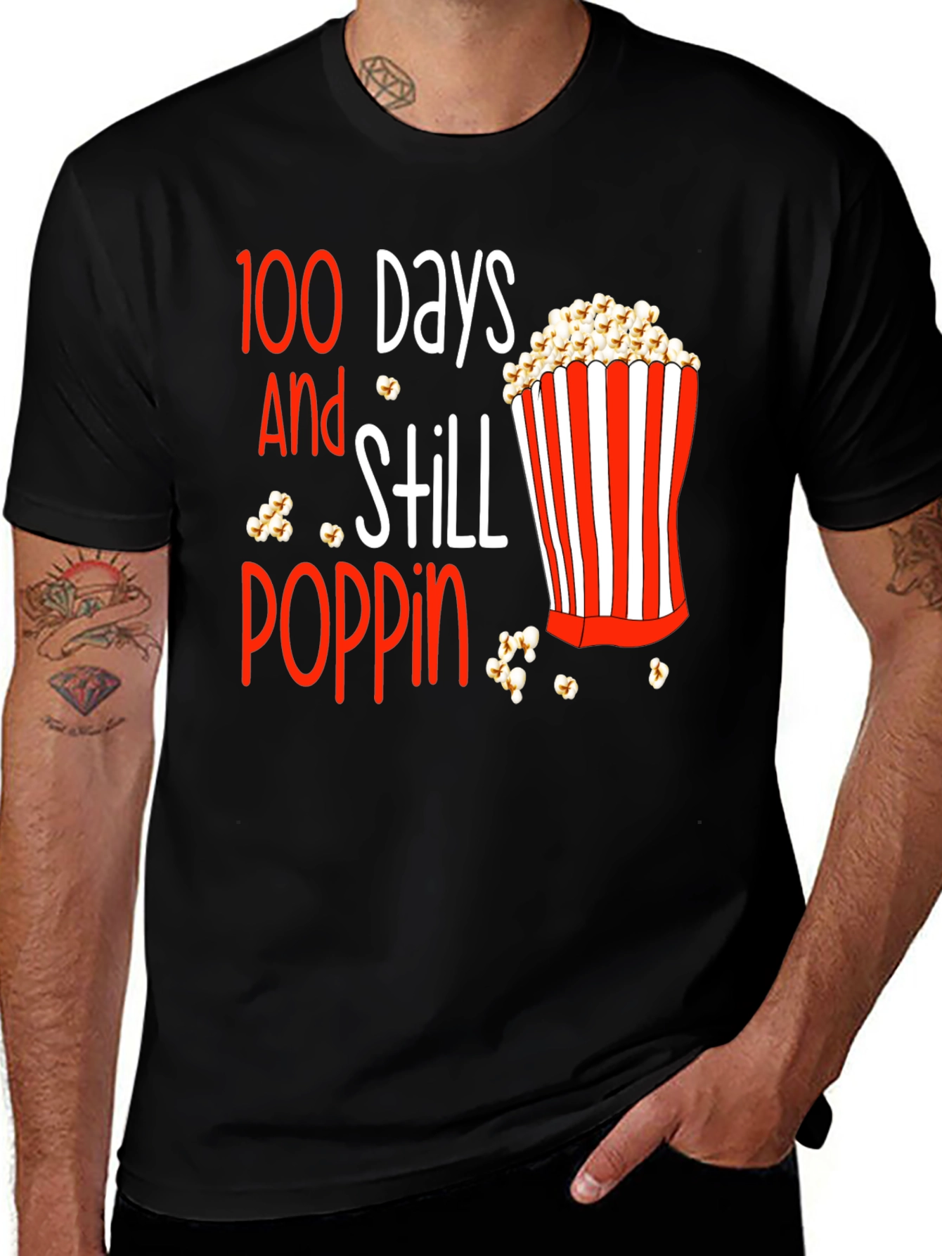 Variant 12 of 100 Days Poppin' T-Shirt