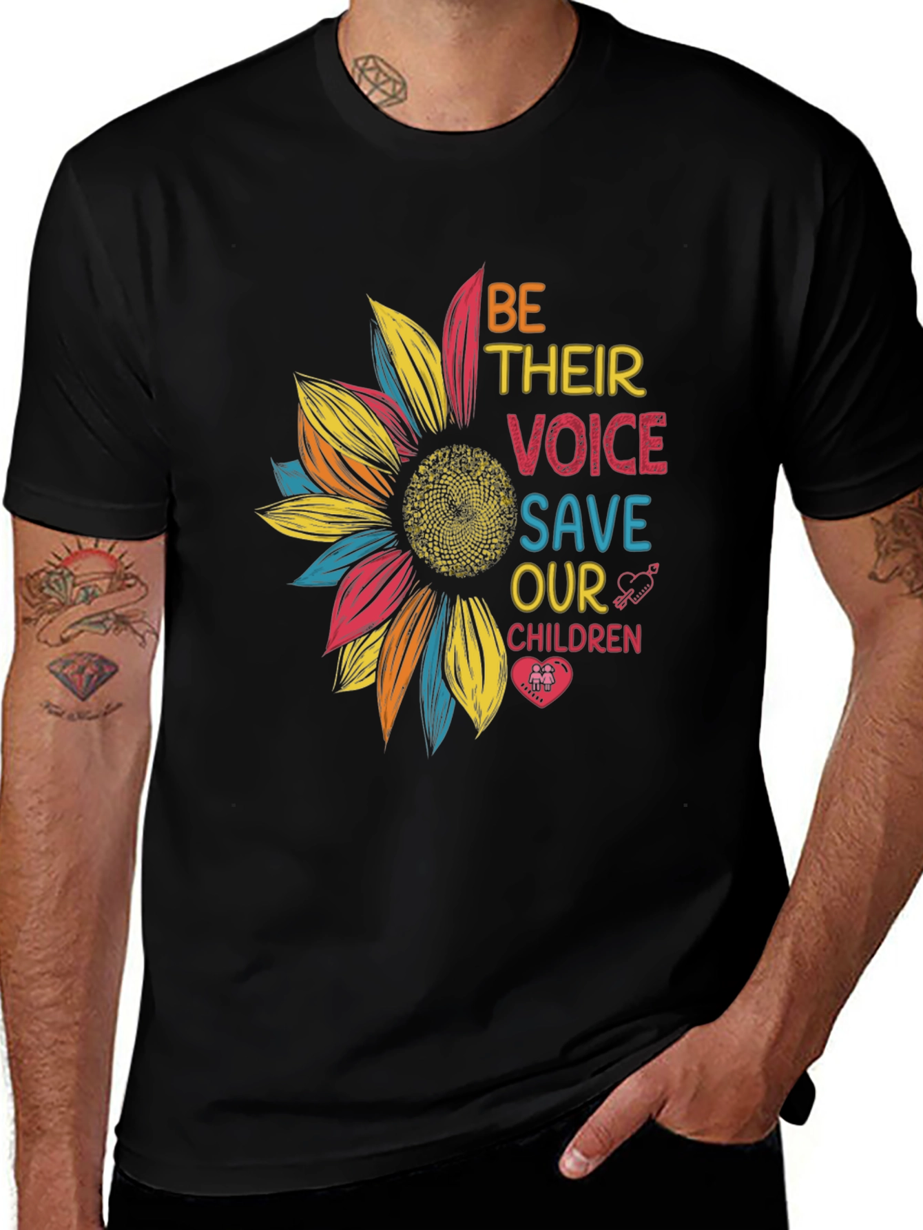 Variant 4 of Be Their Voice T-Shirt: Save Our Children