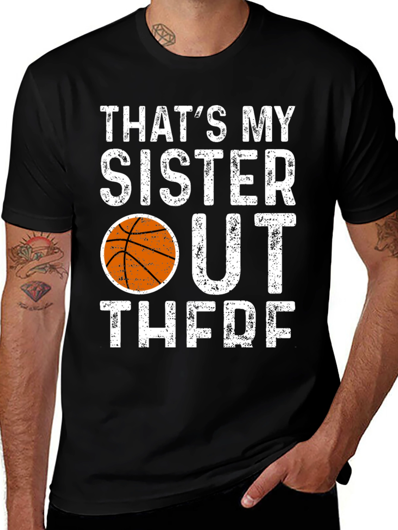 Variant 30 of That's My Sister Out There Basketball T-Shirt