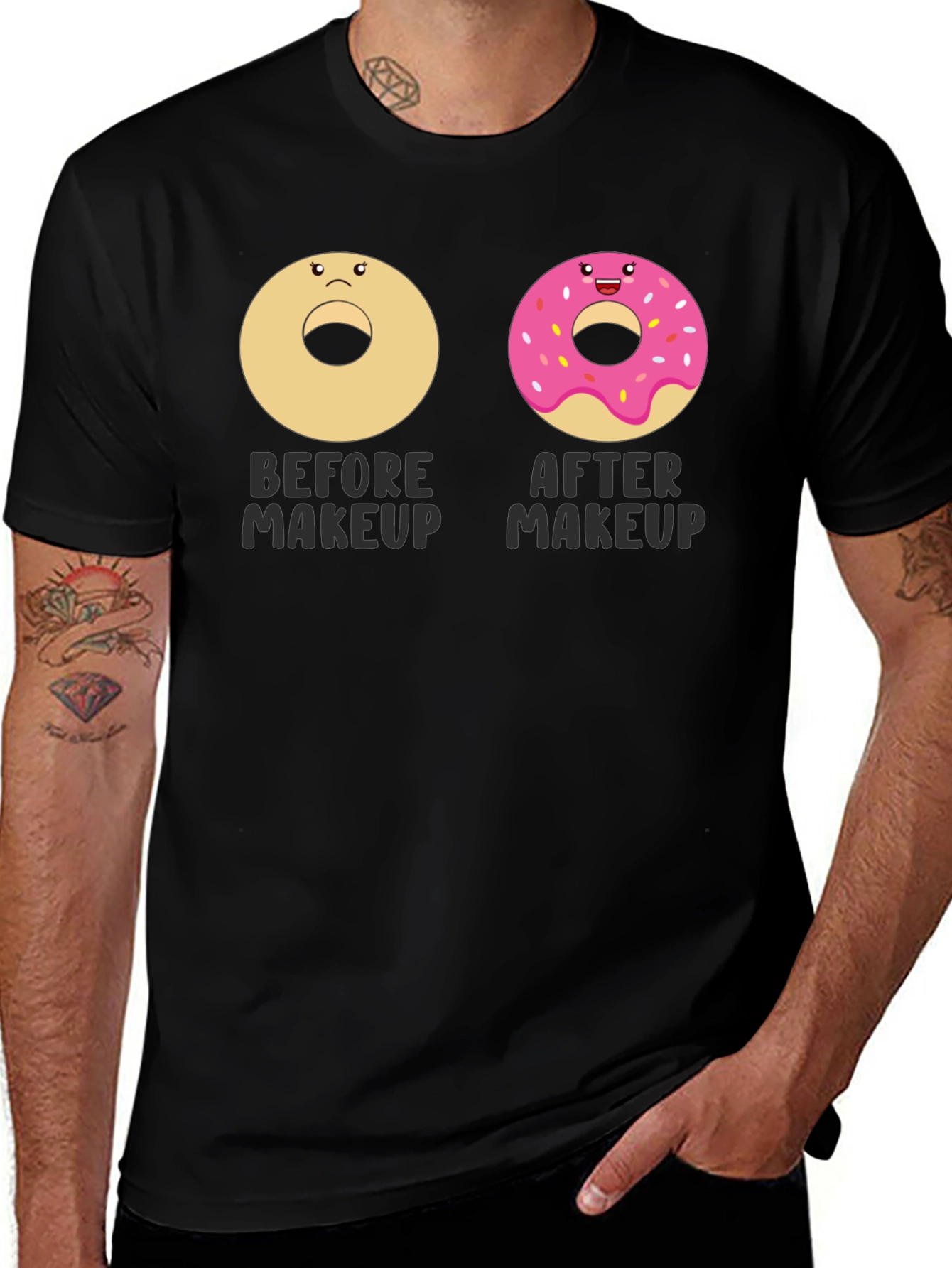 Variant 26 of Funny Donut Makeup T-Shirt