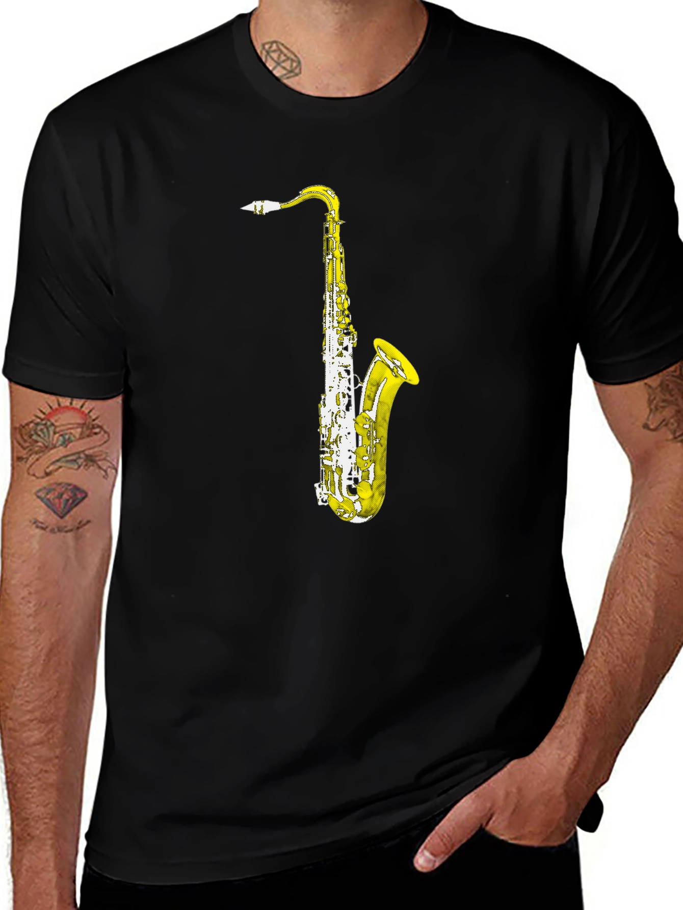 Variant 20 of Saxophone Graphic Tee - Musician T-Shirt