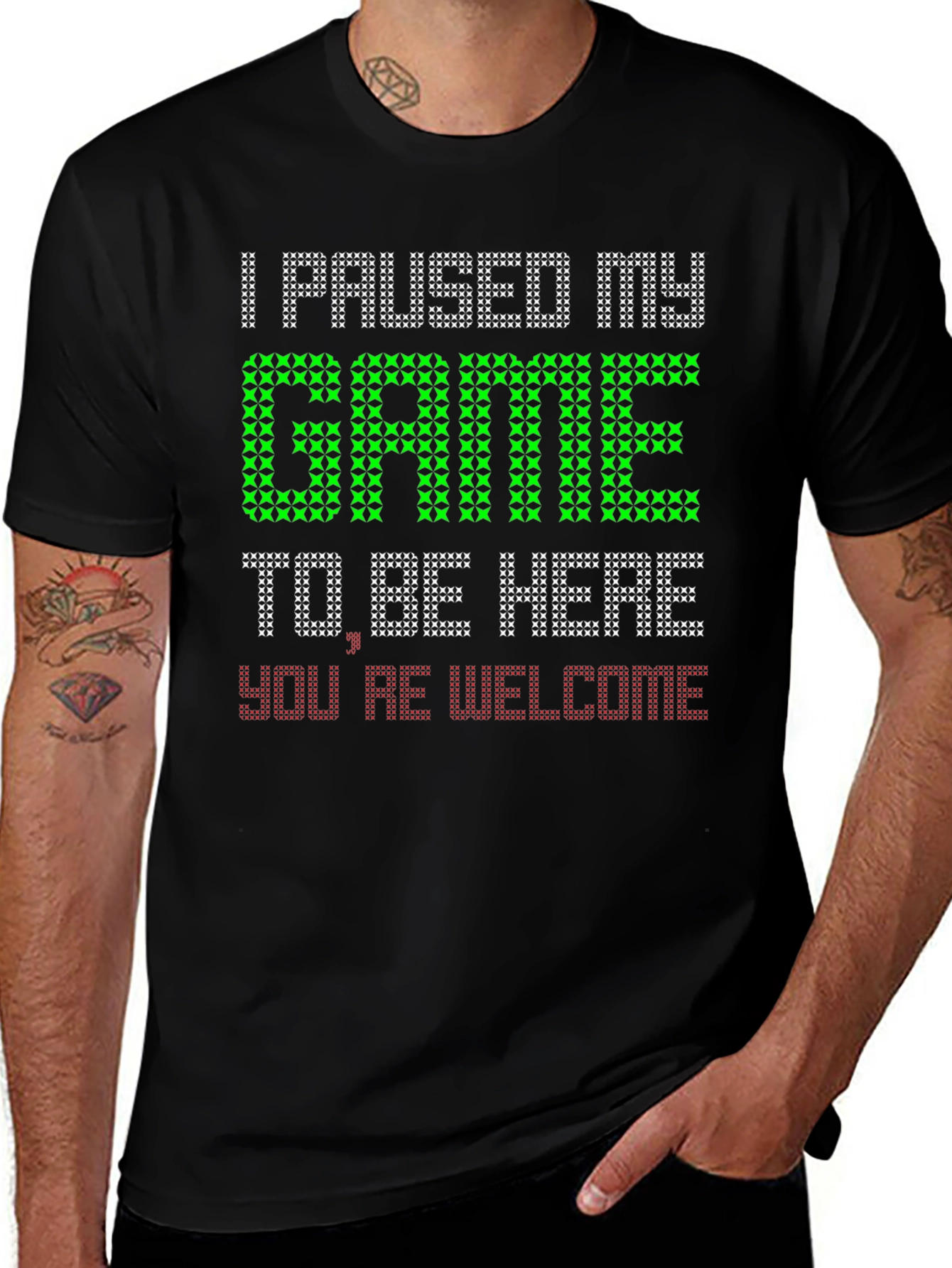 Variant 10 of Gamer Humor Graphic Tee - I Paused My Game T-Shirt