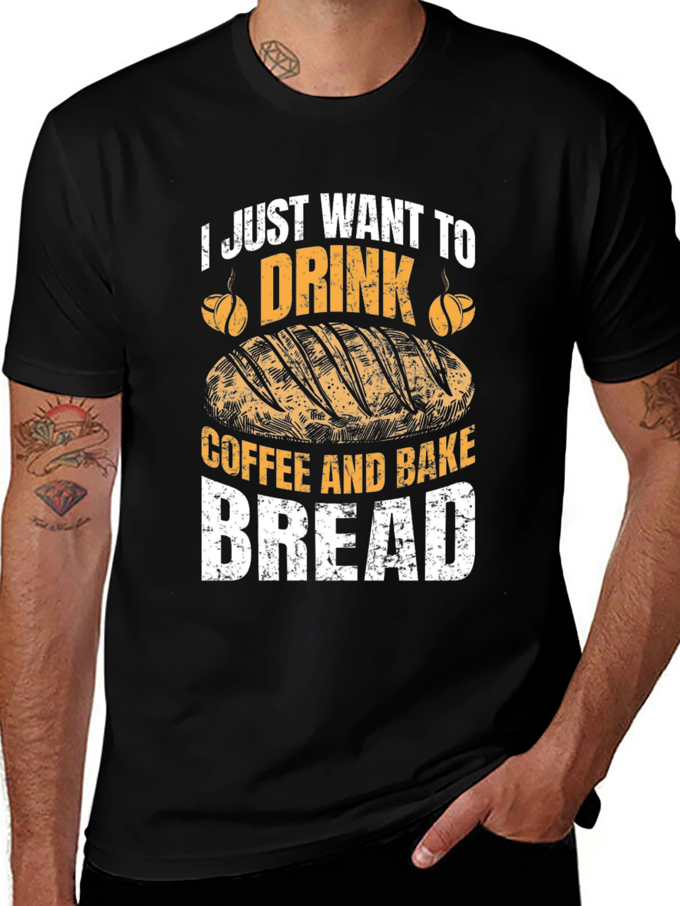 Variant 8 of Coffee and Bread Lover's Tee