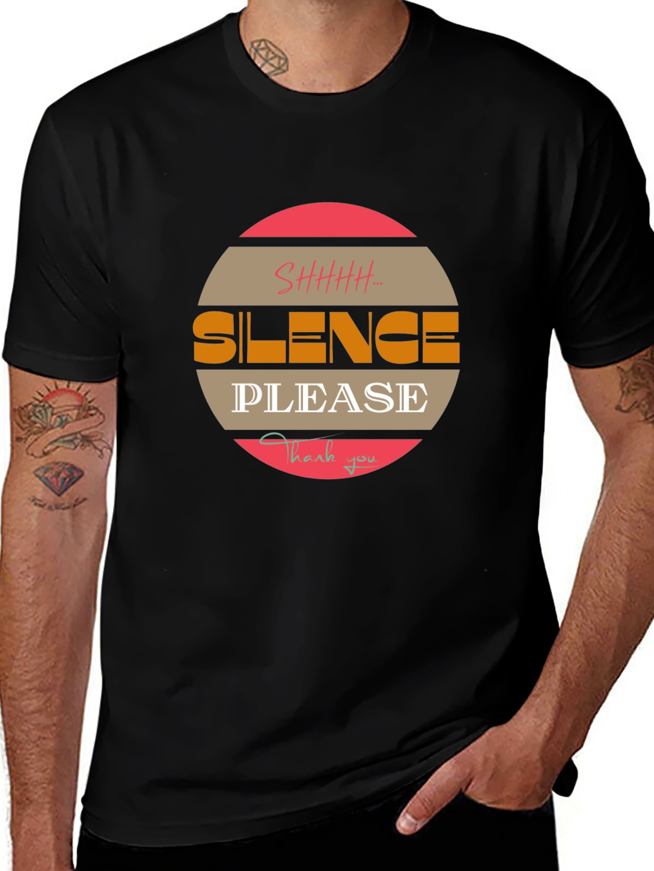 Variant 9 of Silence Please Graphic T-Shirt