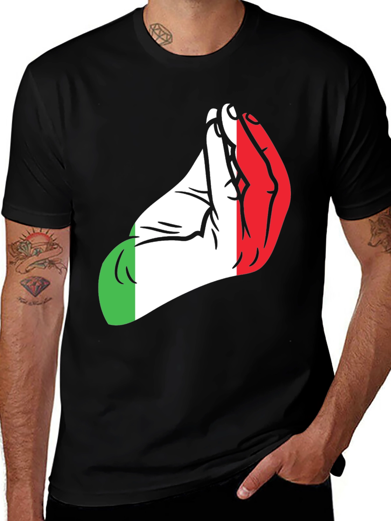 Variant 9 of Italian Hand Gesture T-Shirt - Express Yourself!