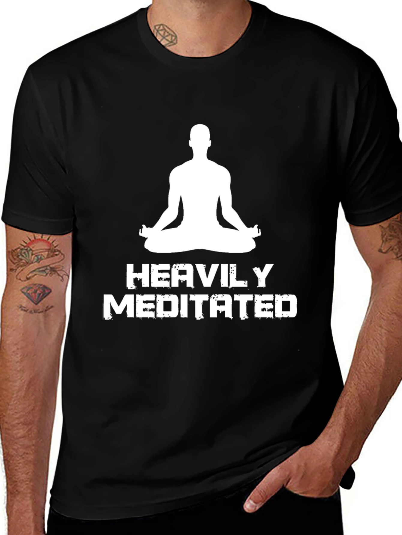 Variant 19 of Heavily Meditated Graphic T-Shirt