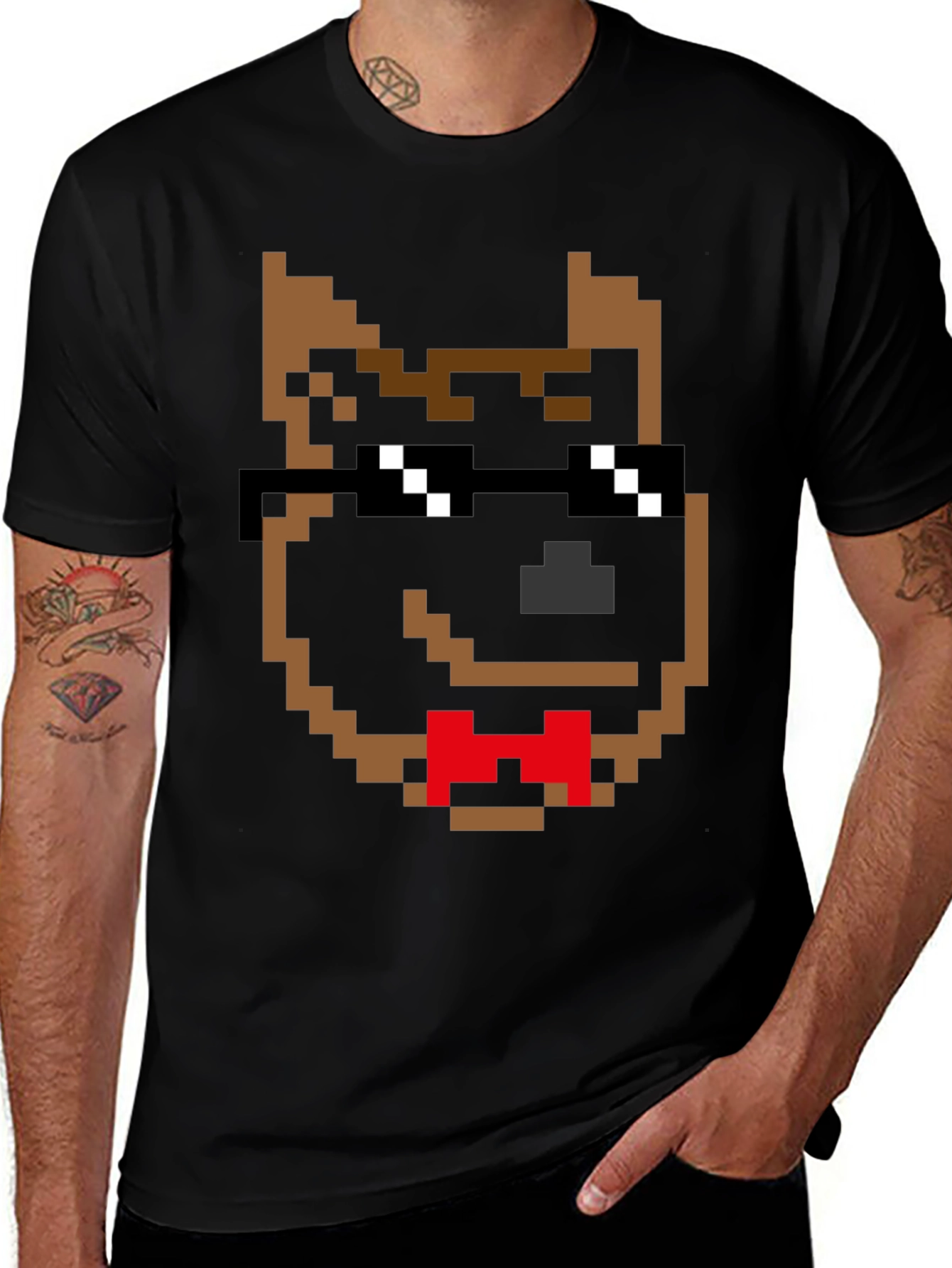 Variant 6 of Pixel Dog T-Shirt - Cool & Quirky Graphic Tee