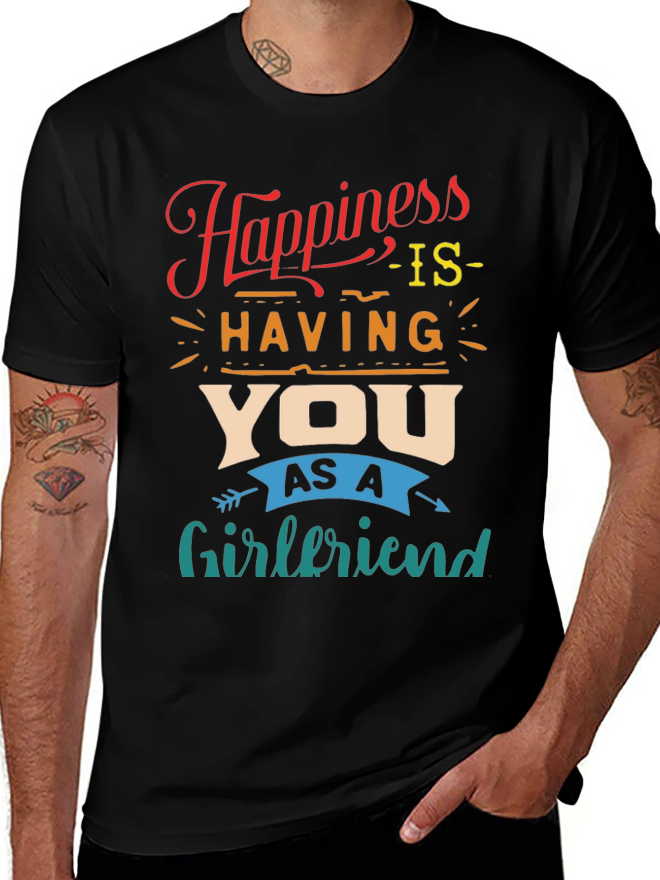 Happiness Is Having You Girlfriend T-Shirt