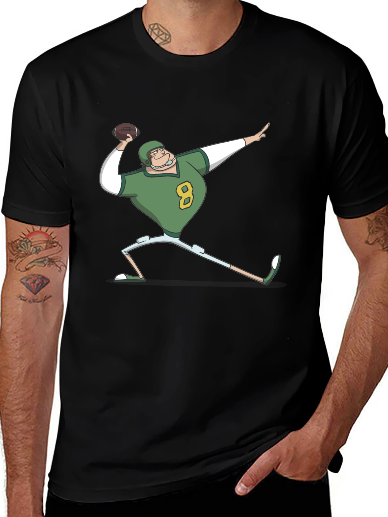 Variant 15 of Cartoon Football Player T-Shirt