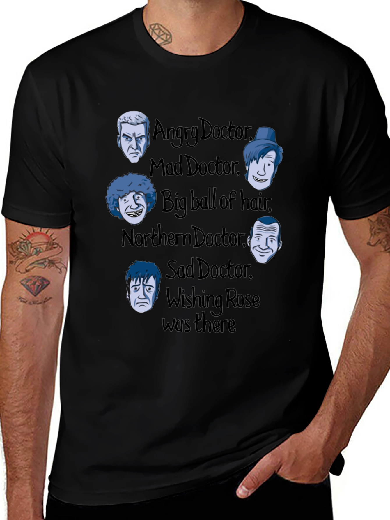 Doctor Who Doctors T-Shirt - Angry, Mad, and More!