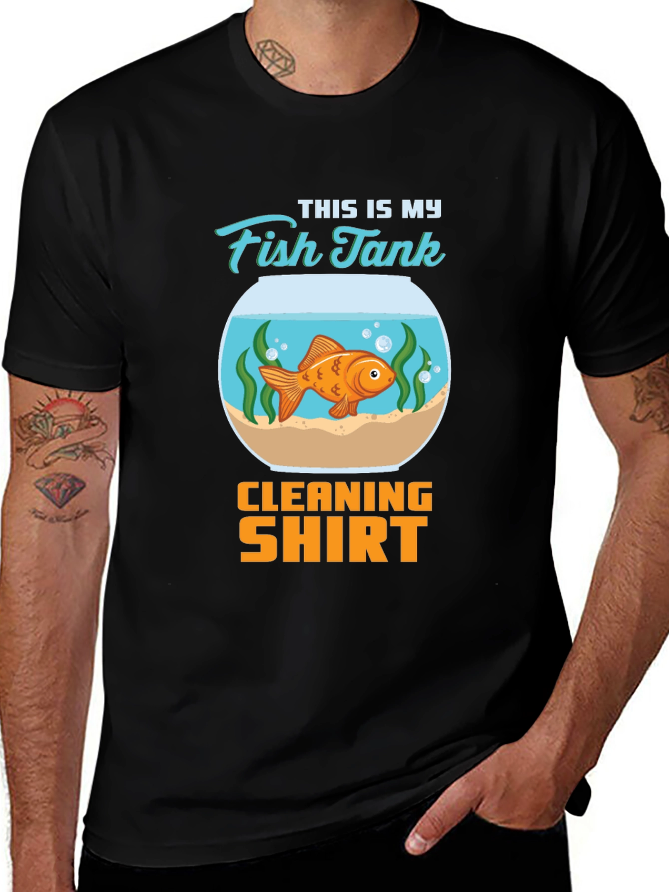 Fish Tank Cleaning Shirt - Novelty T-Shirt