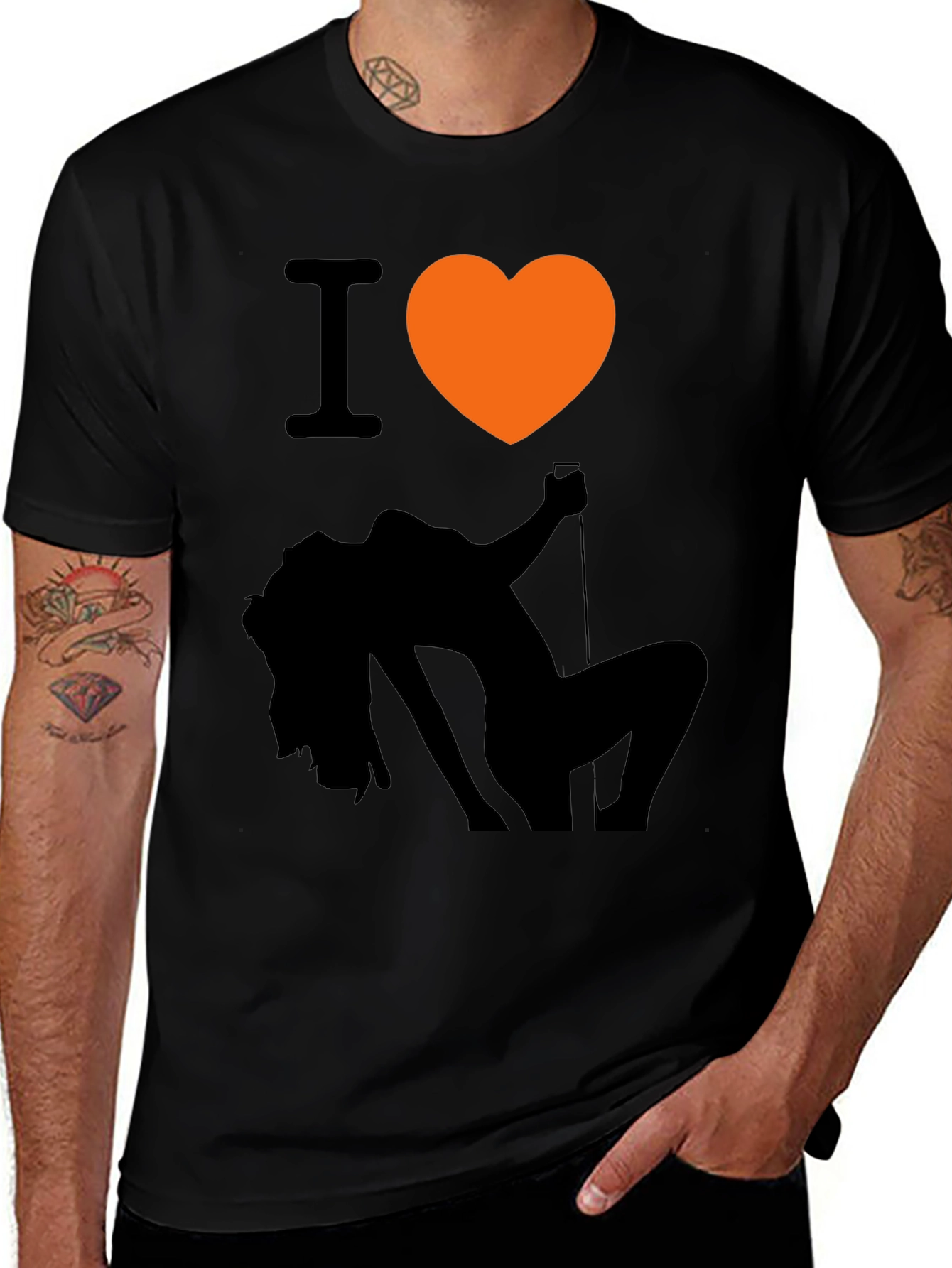 Variant 20 of I Heart Exotic Dancer Graphic T-Shirt