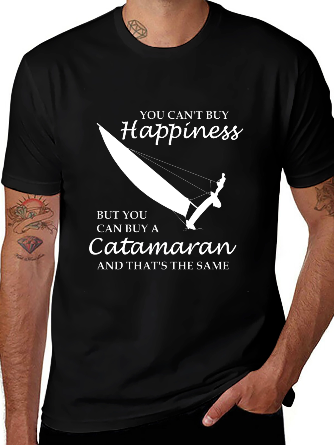 Variant 17 of Catamaran Happiness T-Shirt