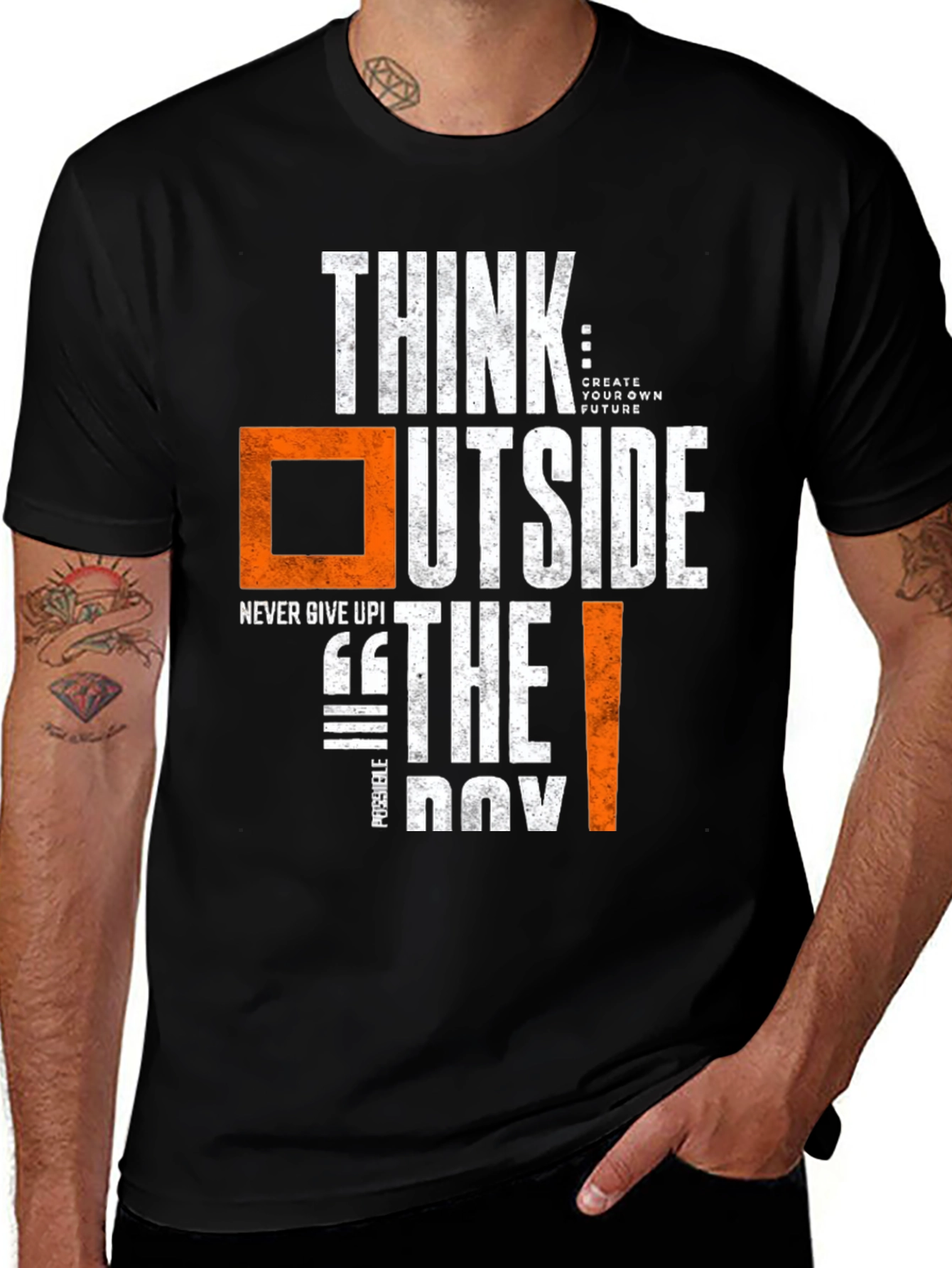 Variant 11 of Think Outside the Box Graphic Tee