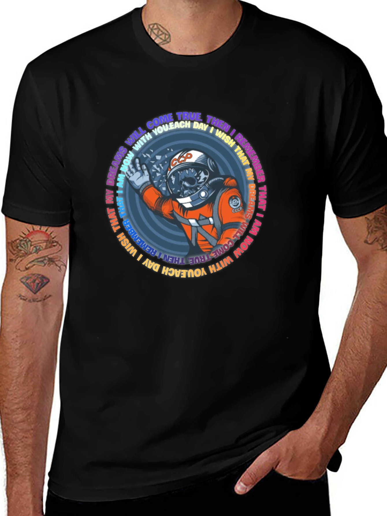 Variant 29 of Astronaut Skull T-Shirt - Dreams Come True Tee