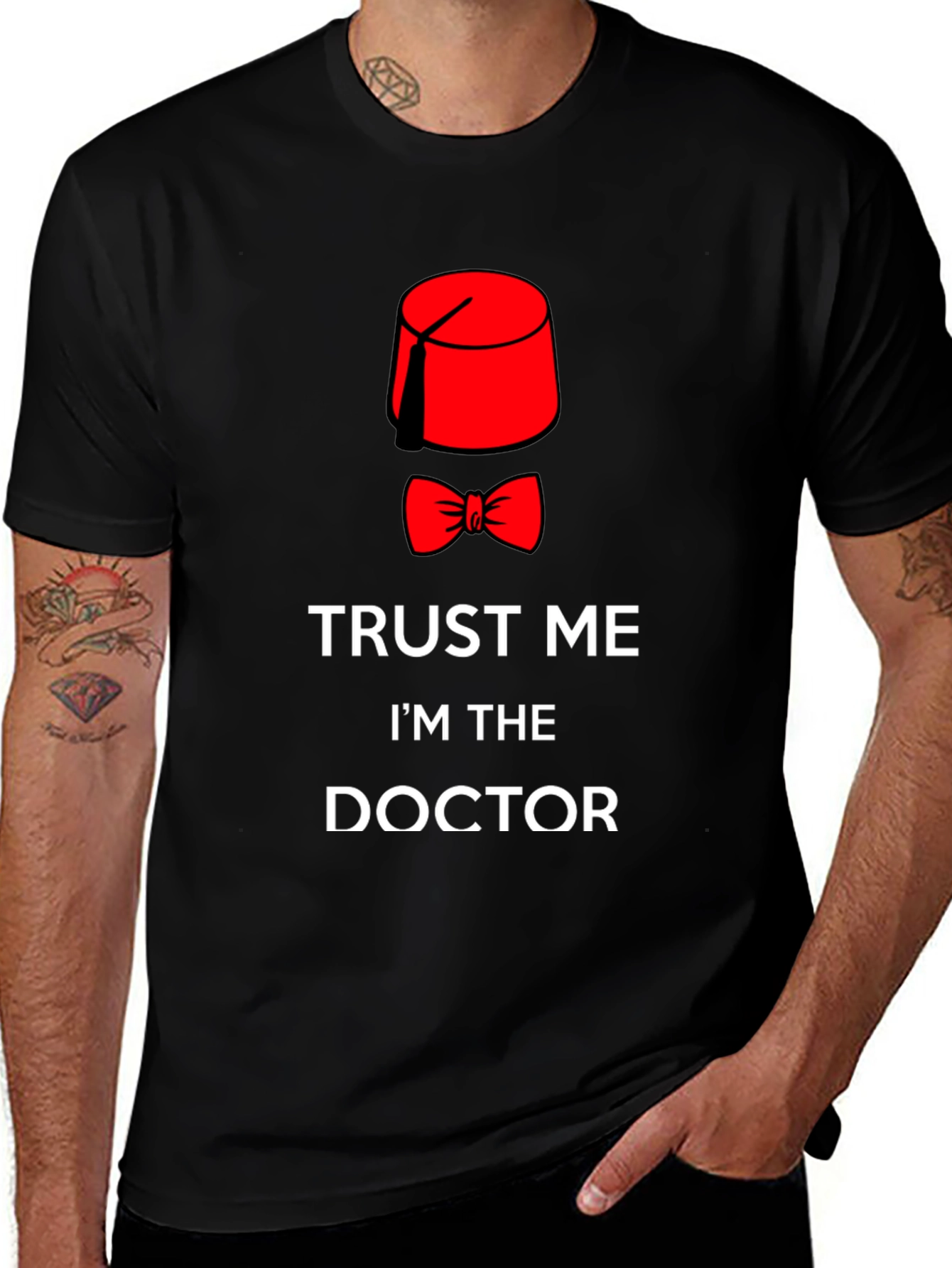 Trust Me Doctor T-Shirt | Fez & Bow Tie Dr. Who Inspired