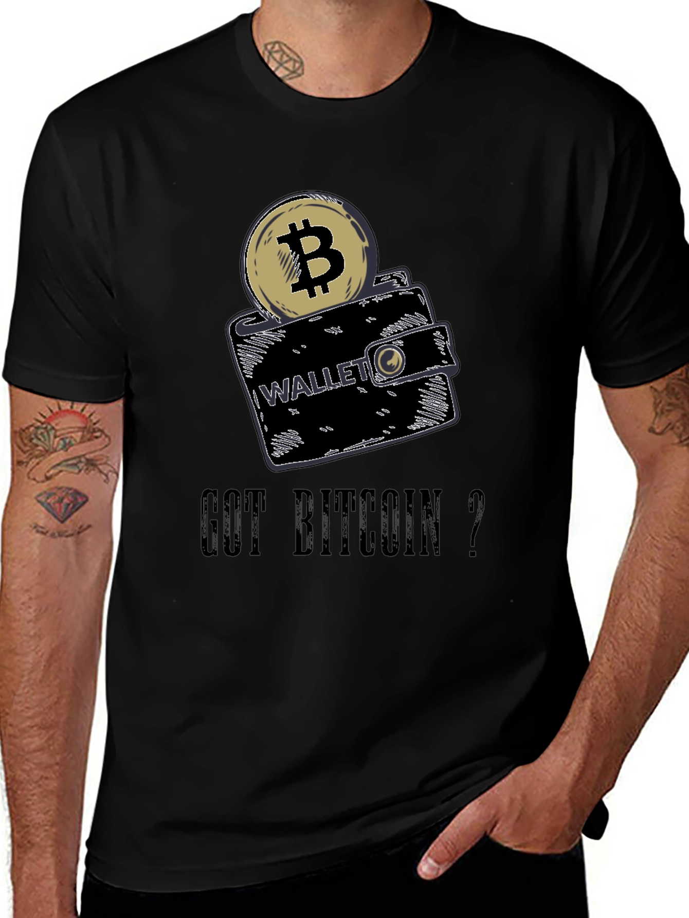 Variant 5 of Got Bitcoin? Novelty Crypto T-Shirt
