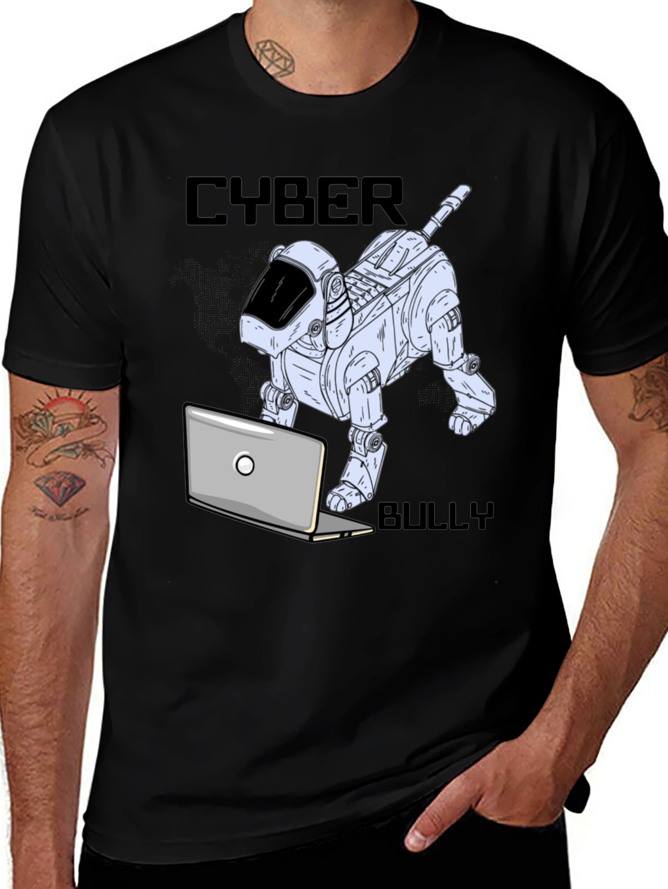 Cyber Bully Robot Dog T-Shirt