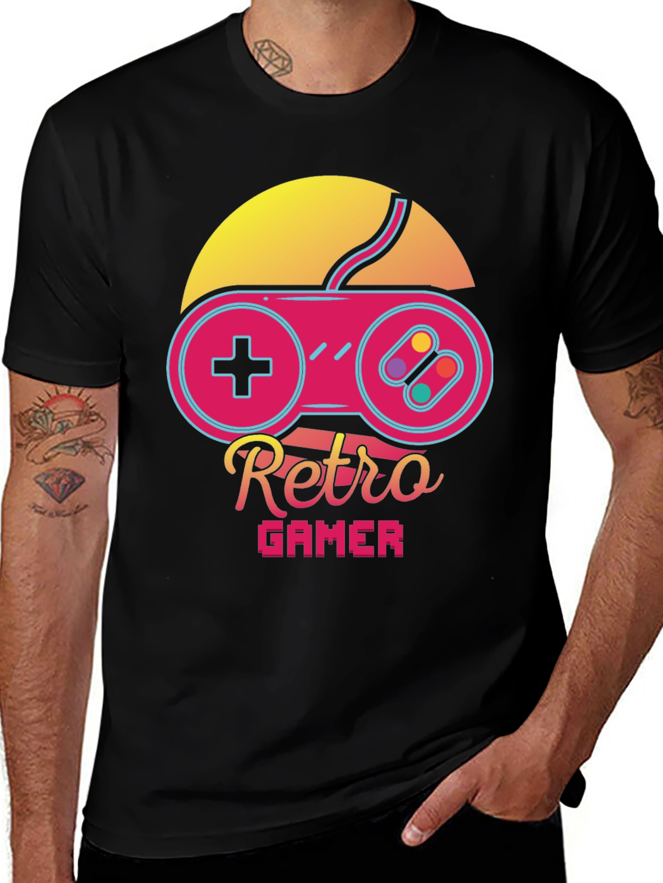 Retro Gamer T-Shirt - Classic Controller Design