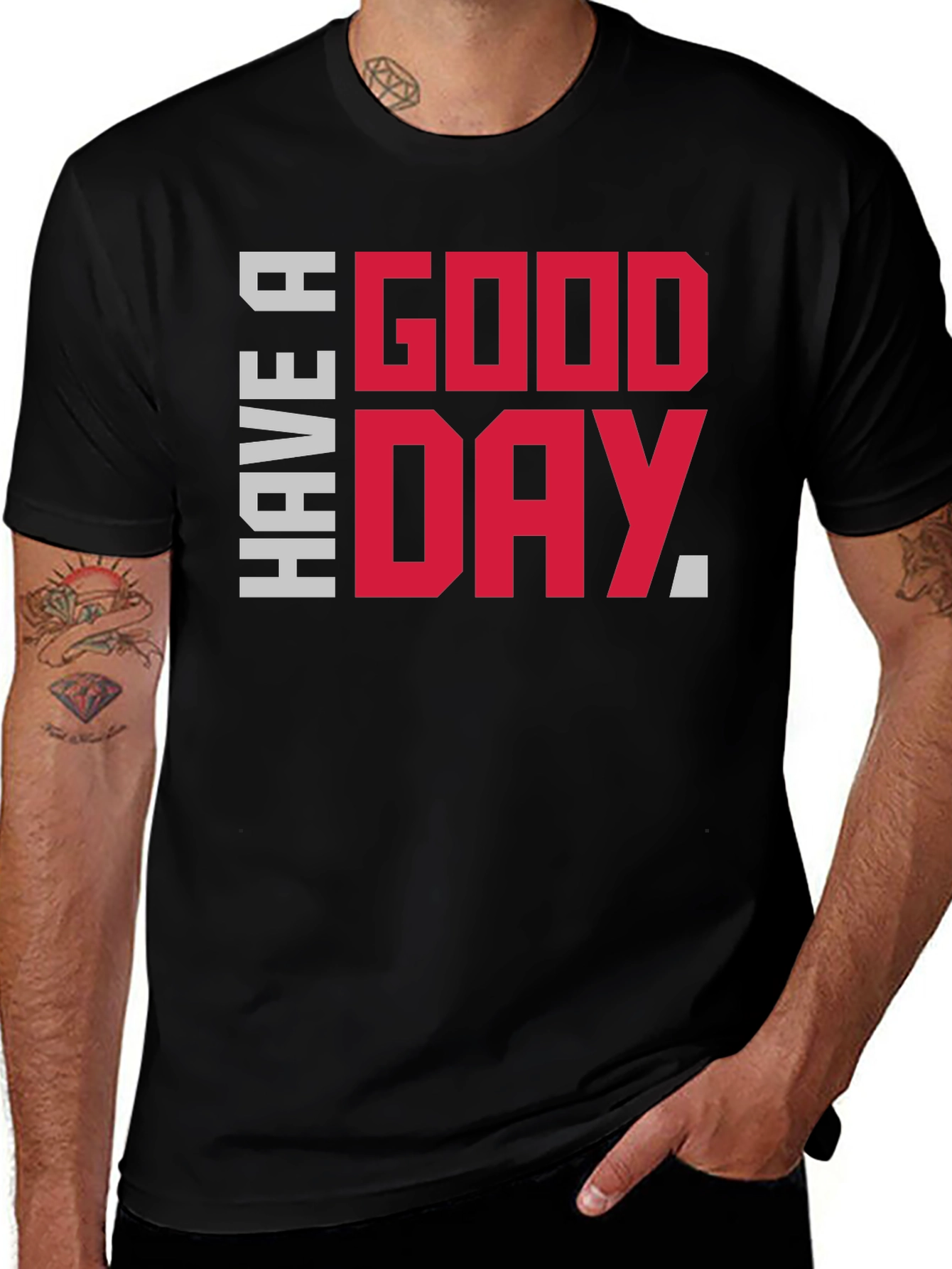 Variant 24 of Have A Good Day Graphic Tee - Black