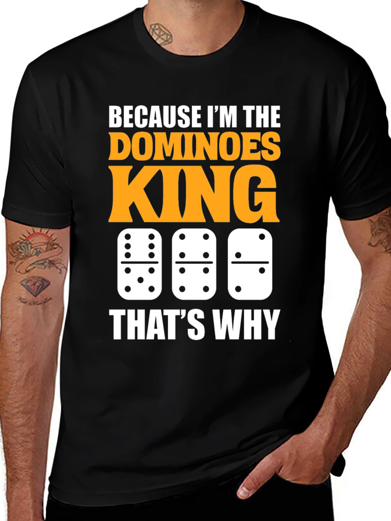 Variant 10 of Dominoes King Graphic Tee